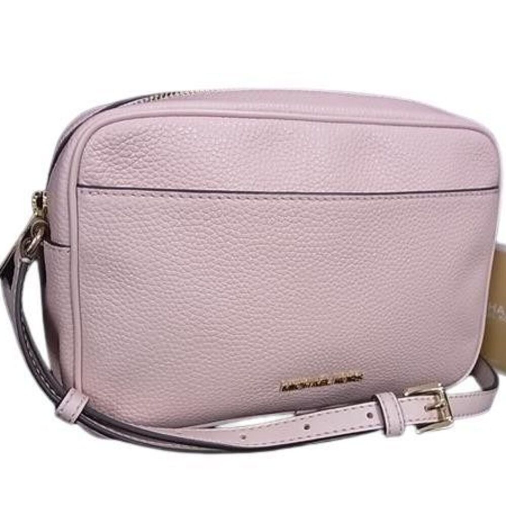 MICHAEL KORS Jet Set Travel Large Camera Bag 35R6GTVC7L Pink Leather Shoulder...